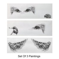 Sadia Jamal, 16 X 5.5, Mixed Media, Parwaz, AC-SJA-001 Sadia Jamal, 16 X 5.5, Mixed Media, Parwaz, AC-SJA-001